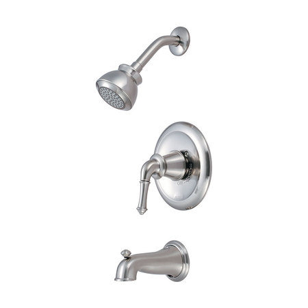 PIONEER FAUCETS Single Handle Tub and Shower Trim Set, Wallmount, Brushed Nickel T-4DM100-BN